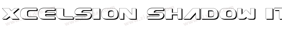 Xcelsion Shadow Italic字体转换